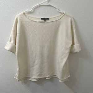 Blue tassel blouse white small